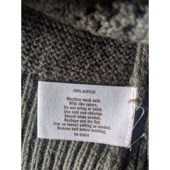 S Olive Green Knit Sweater Dress - Picture 10 of 10